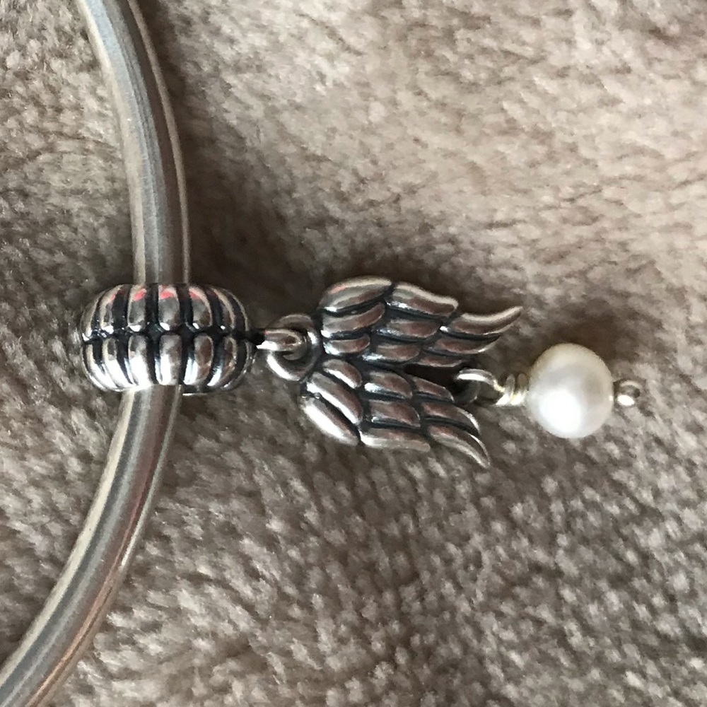 Pandora Wing Charm with Pearl